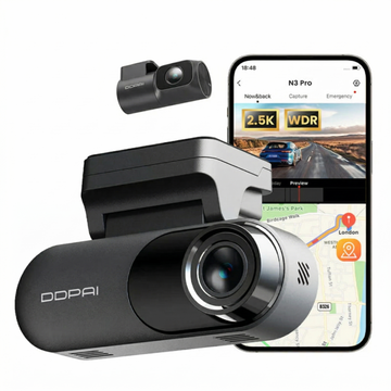DDPAI N3 Pro GPS | 2.5K Dashbordkamera med Bakkamera